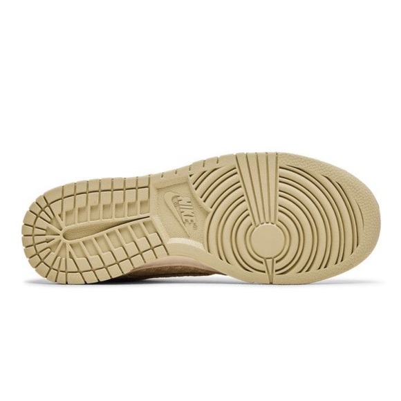 Nike Dunk Low 'Woven Sanddrift' Sneakers Fabric Woven Tan Nike Shoes - Picture 9 of 15